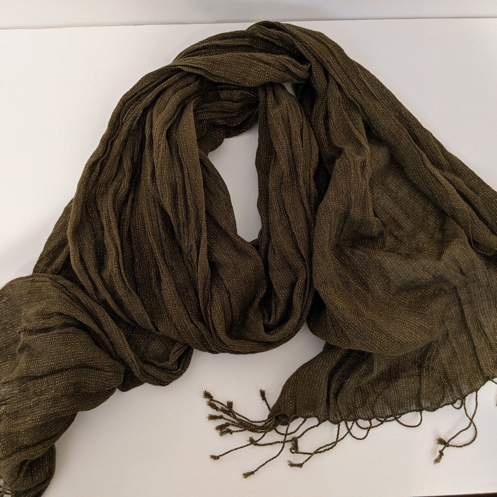 (162) Lurex Stripe Scarf